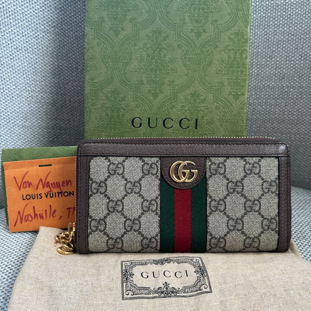 Gucci Ophidia zip around wallet ❤️SOLD❤️